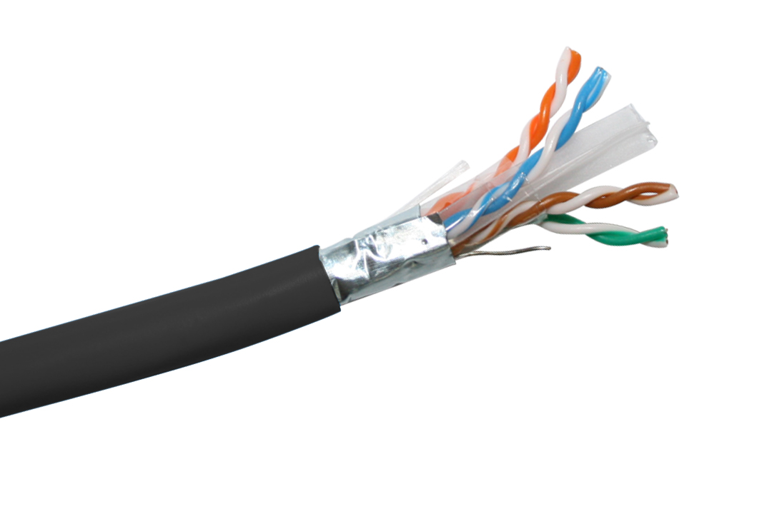 Кабель FTP 4х2х24AWG кат.5е медь наруж. прокл.