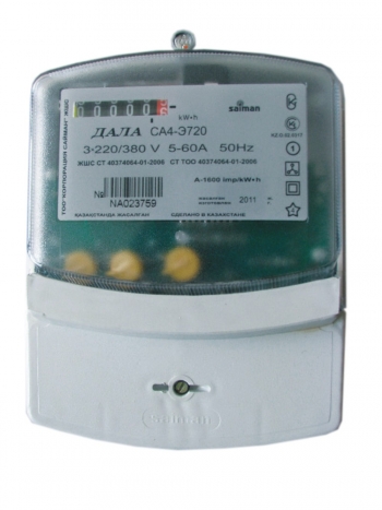 Эл.сч 3ф 5А Дала СА4У-Э720 220/380V