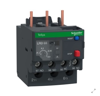 ТЕПЛ. РЕЛЕ ПЕРЕГРУЗКИ 0,25-0,40A КЛАСС10 LRD03