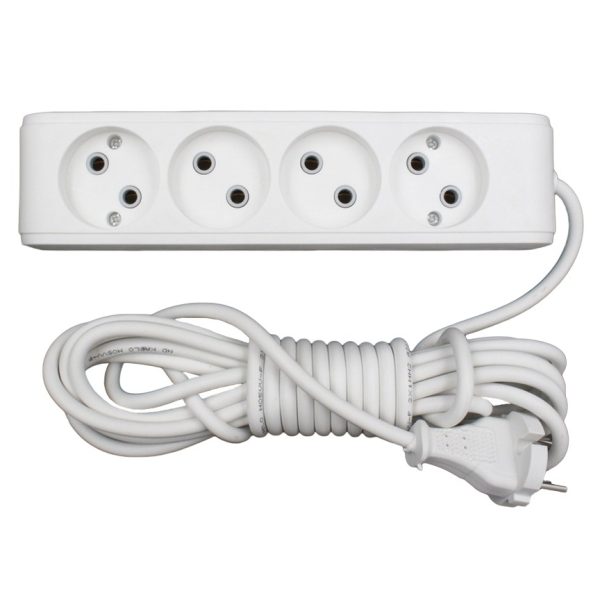 Удлинитель 4х2м без заземл. 10А IP20 Е-204 АБС-пл. ПВС 2х0.75 UNIVersal 9634266