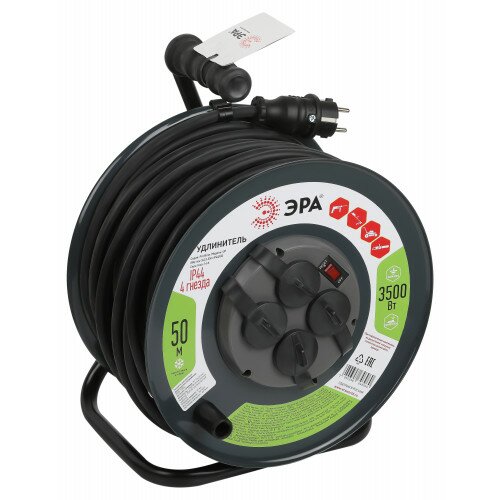 Удлинитель на кат. 4х50м с заземл. 2.2кВт Союз 481S-3409