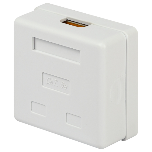 Механизм розетки компьютерной 2-м AtlasDesign RJ45 + RJ45 кат.5e бел. SchE ATN000185