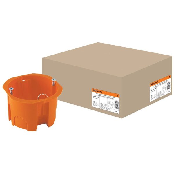 Коробка установочная СП D65х45мм (бетон, саморезы) TDM (1402-1126)