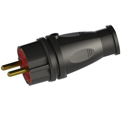 Каучук Вилка 1X16А (28) (50шт) EGP
