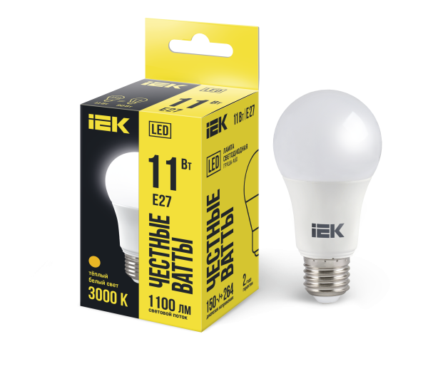 Эл.лампа светодиодная LED Classic A60 11W E27 3000K 175-265V Sirius
